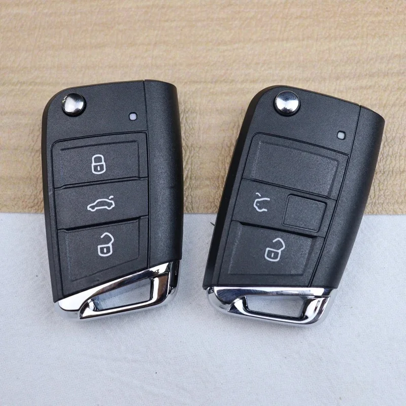 Boîtier de clé de voiture pour Volkswagen/VW/Skoda/SEAT Golf Sportsvan GTI MK7 PASSAT B8 JETTA Touran Octavia A7 LEON IBIZA