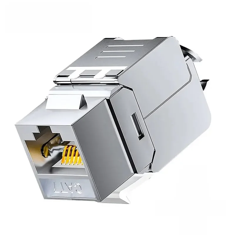 ZOERAX Cat6a Cat7 Keystone Jack Cat7 RJ45 STP Bez narzędziowy moduł ze stopu cynku Łącznik adaptera dla 22 do 26 AWG — zdjęcie 2