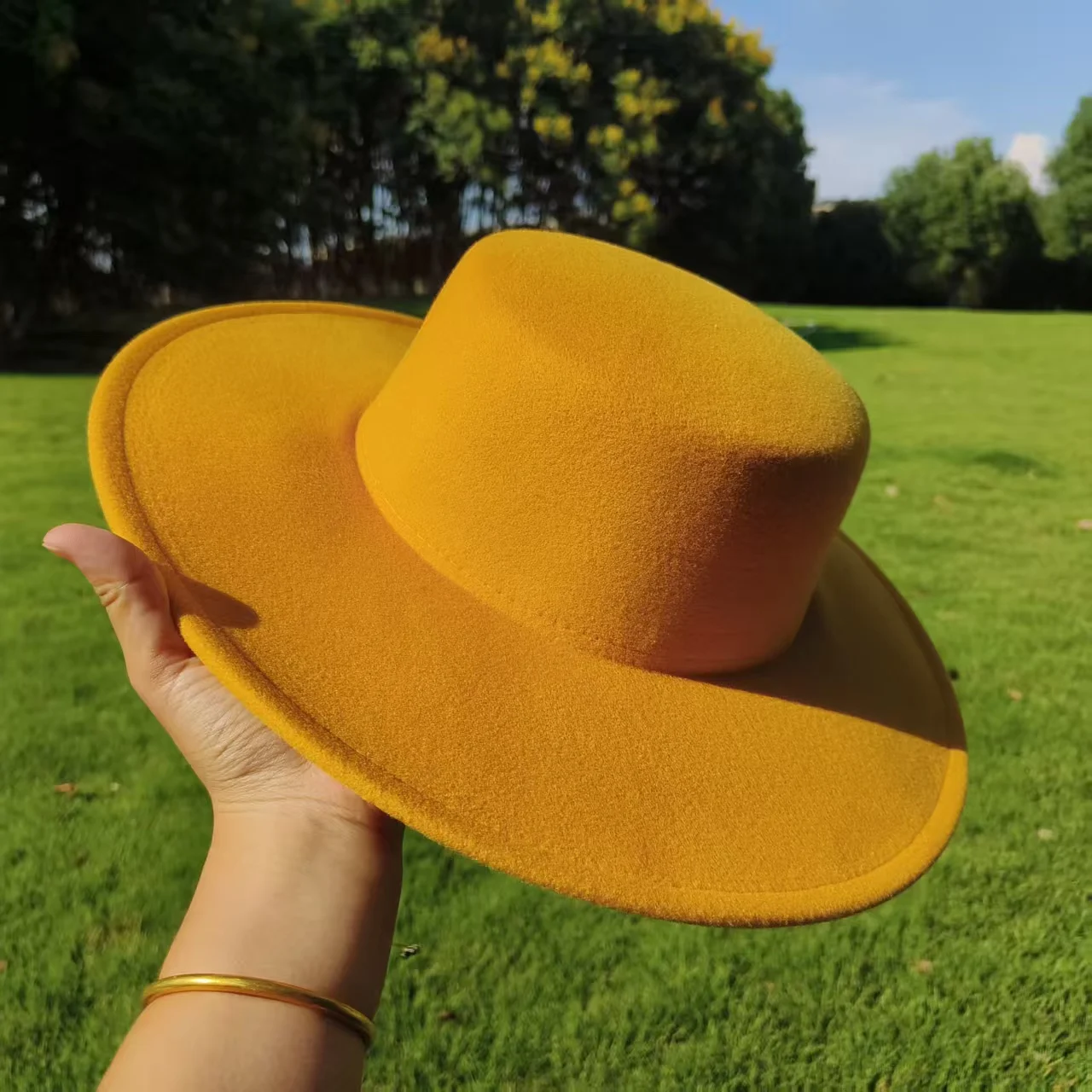 9 colors wide brim soft fedora Canotier Hat Flat Top Fedora jazz hat wholesale panama hat unisex chapeau шляпа женска