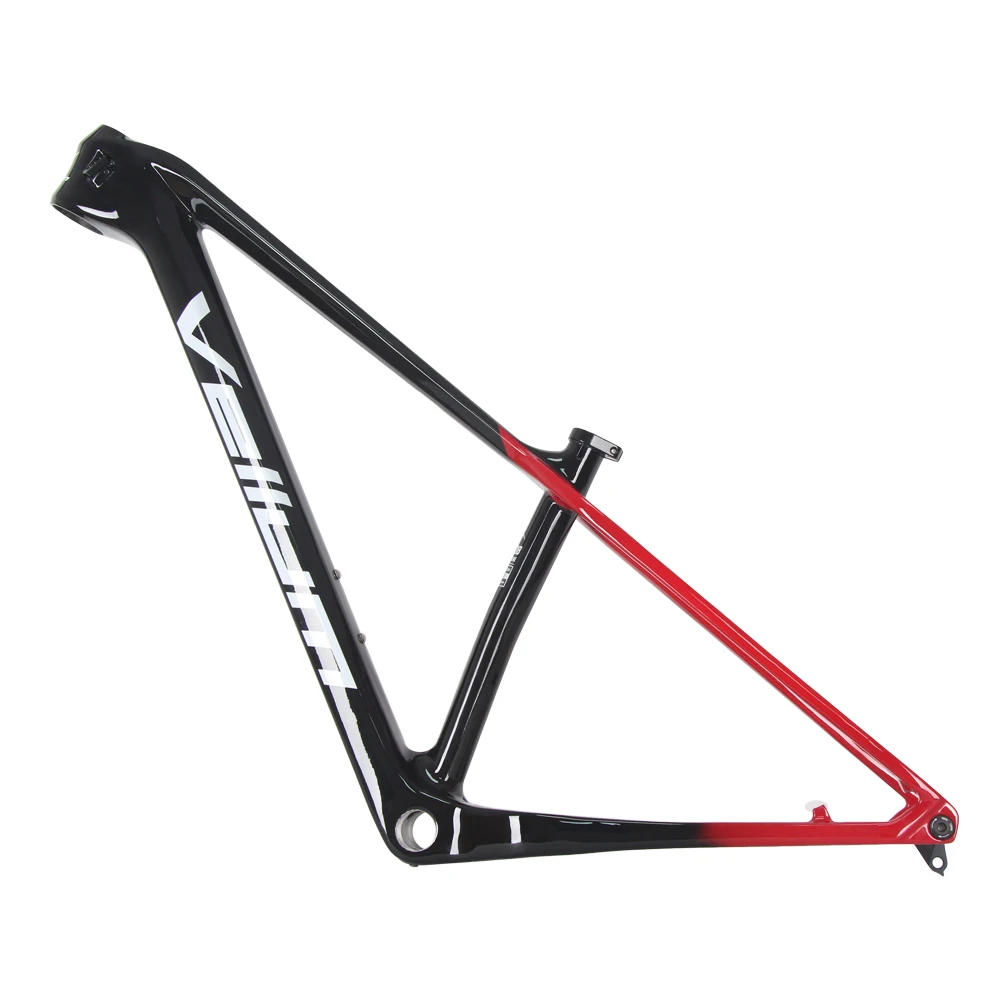 Super Light Carbon Mountain Bicycle Frame, MTB Bike, Thru Axle Boost, 148mm BSA, Size 15, 17, 19, Customized, 29ER