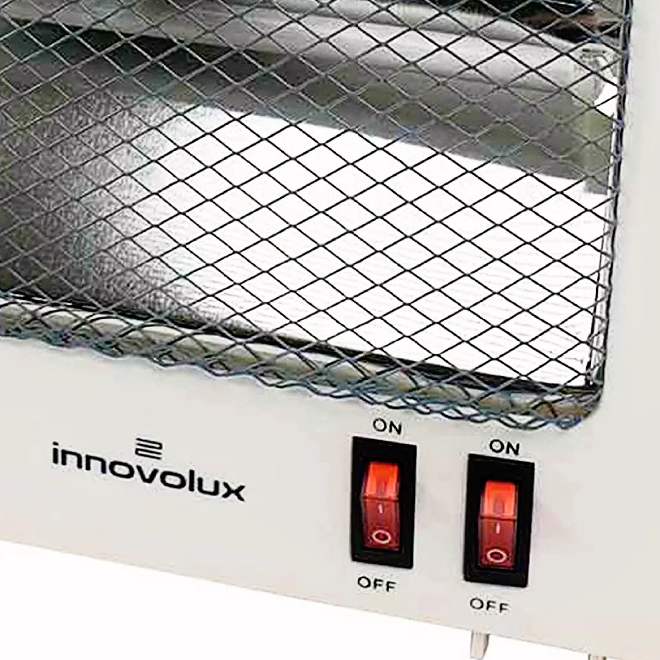 Stufa al quarzo leggera-riscaldatore da bagno-riscaldatore portatile a basso consumo-termostato regolabile-2 potenza 400/800w-antiroll e sistema di