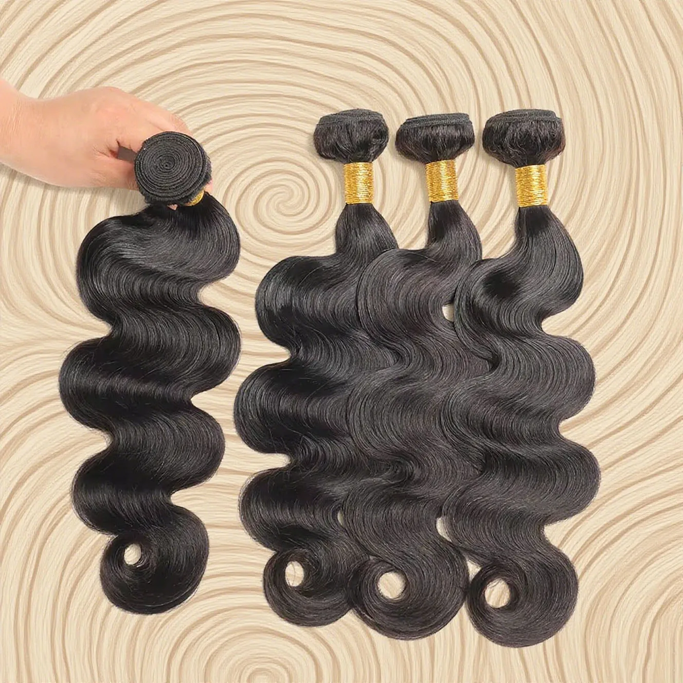 

Бразильский пучок волос Объемная волна 26 28 30 дюймов 3 шт. Пучки Virgin Remy 100% необработанные человеческие волосы Необработанные волосы для наращивания Tissage