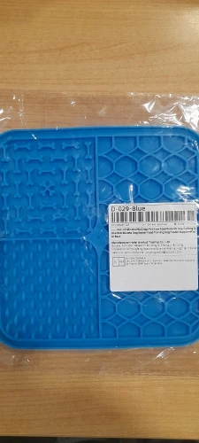 Customer review photo for Dog Lick Mat with Suction Cups