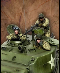 1/35 resina modello figura GK ,3 Figure, kit smontato e non verniciato