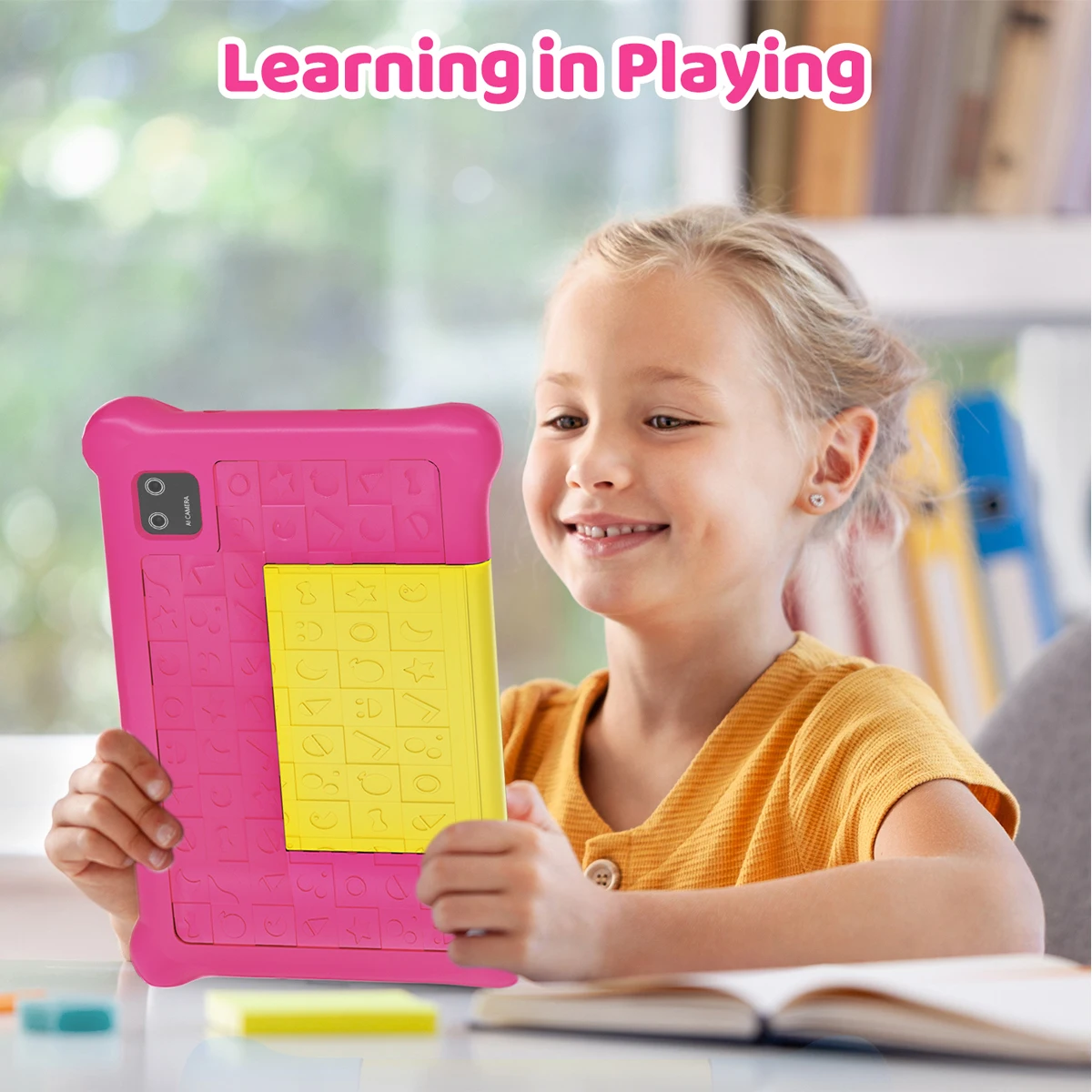 Kid's Android 13 Tablet, 7 ", Android 13, Quad Core, 5GB de RAM, 32GB ROM, 128GB ROM, Expandir, WiFi, Bluetooth, Presente infantil, Jogo