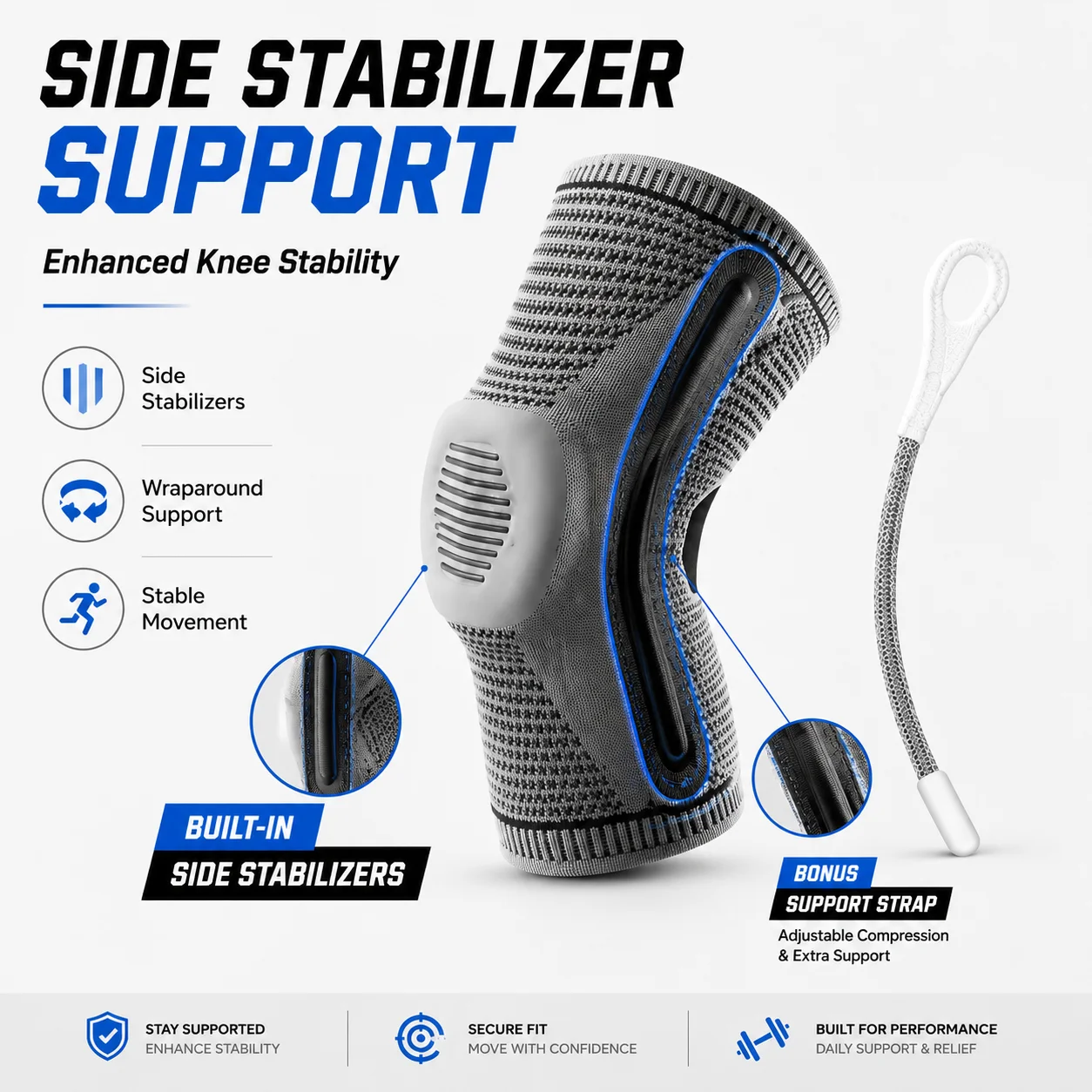 ปลอกรัดเข่าสำหรับกีฬา ระบายอาก - Compression Sleeve Calf บทวิจารณ์และราคา