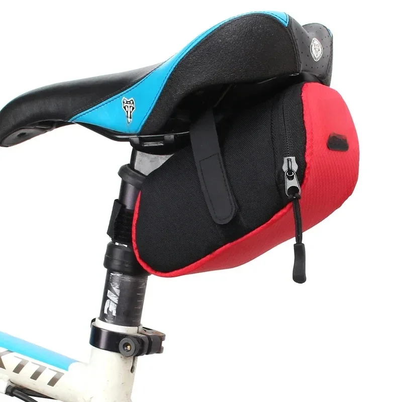 AliExpress Bicycle Bag Bike Saddle Bag Hot Sale Cycling Seat Tail Pouch Foldable Seatpost Storage Bag Backpack Bicycle 15x7x7cm Accessorie