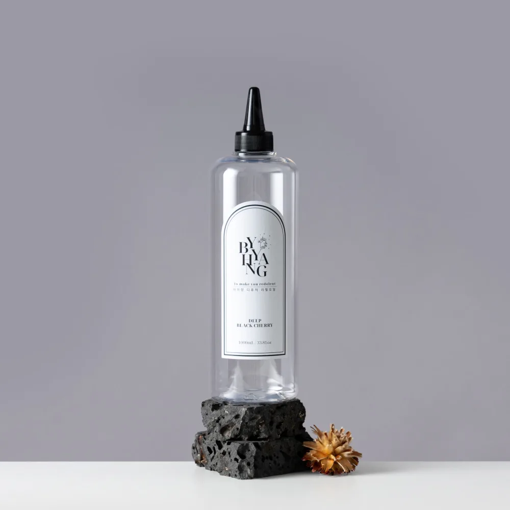 [ ★ فقط على علي!! التبرع على الزجاجة الفارغة ★ زيت إعادة تعبئة ناشر Baixiang بسعة كبيرة جدًا 1000 مل + غطاء مدبب + عصي القصب 5P X 2 #1