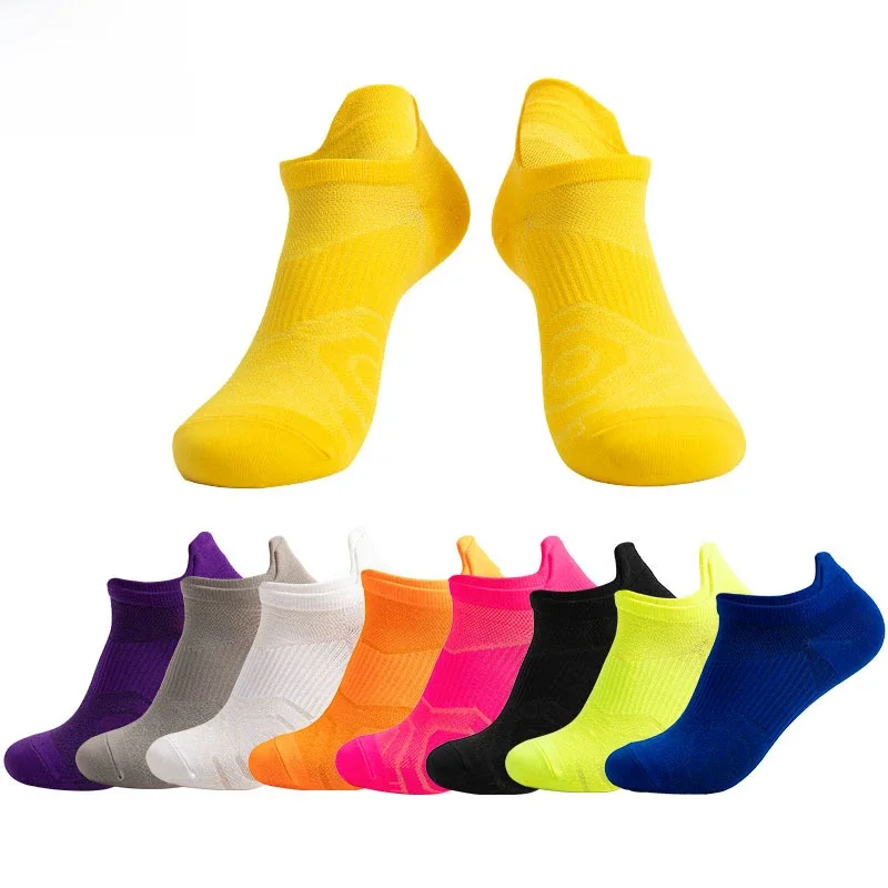 AliExpress VERIDICAL Athletic Sport Ankle Boat Socks Nylon Outdoor Basketball Bike Running Football Breathable Non-Slip Candy Color No Show Socks