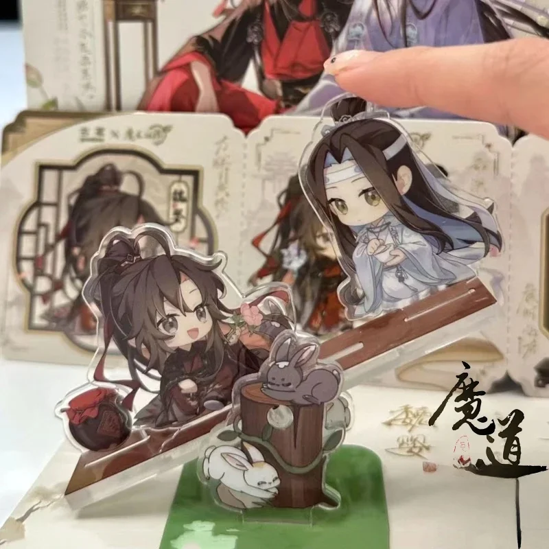Support de figurine de Cosplay, grand maître de la culture démoniaque, Mo Dao Zu Shi Wei Wuxian LanWangji, accessoire de plaque sur pied