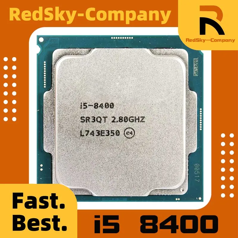 معالج وحدة المعالجة المركزية Core i5 8400 2.8 جيجا هرتز سداسي النواة بستة خيوط LGA 1151