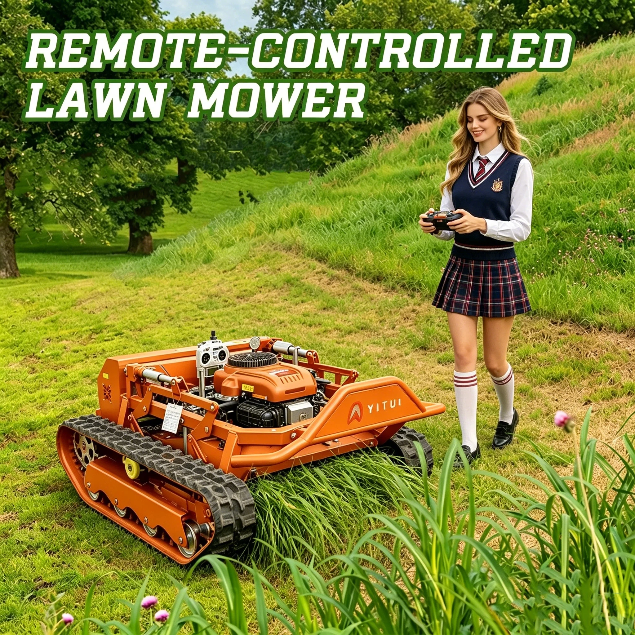 Premium Quality Customized Lawn Mower Durable Running Grass Trimmer High Speed Blade Mower For Commercial Garden Grass Cutting