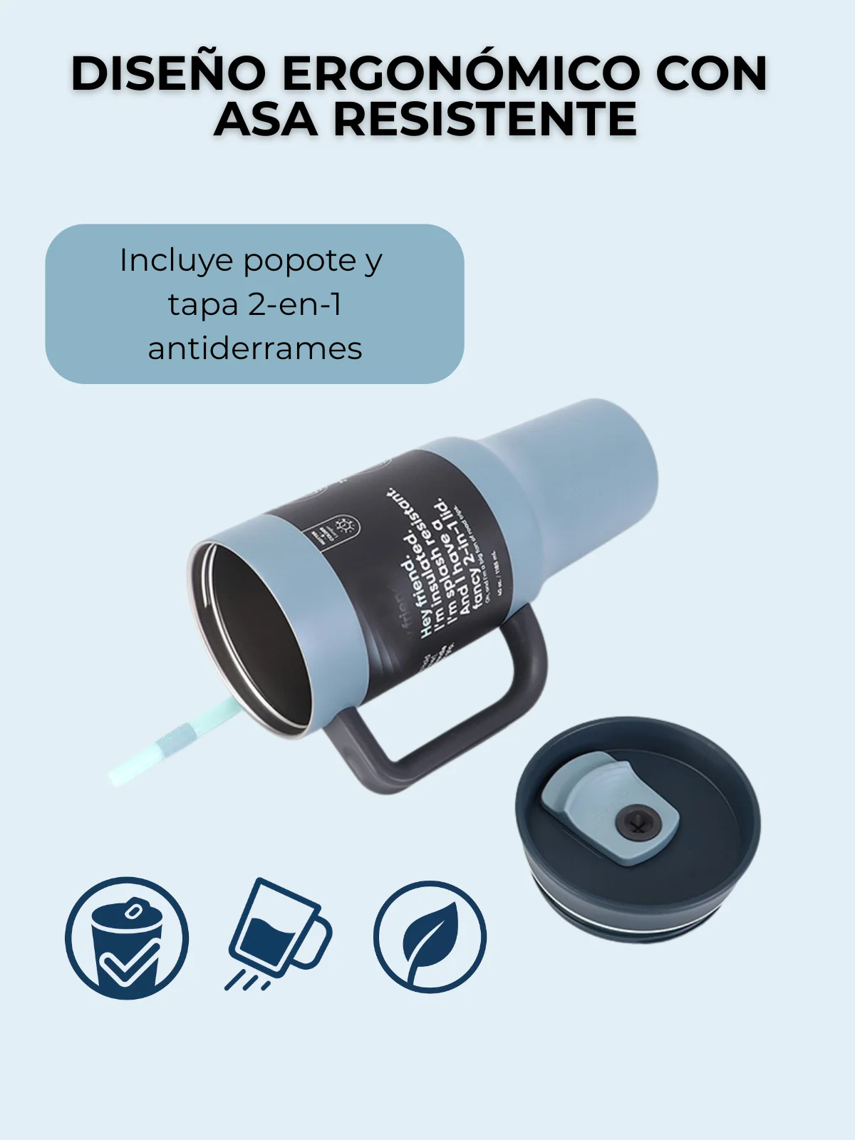 ترمس Fab-24 من الفولاذ المقاوم للصدأ، كوب حراري 1185 مل، كوب معزول، مثالي للاستخدام اليومي، صالة الألعاب الرياضية، المكتب، يوم النزهة، للرجال والنساء والأطفال.