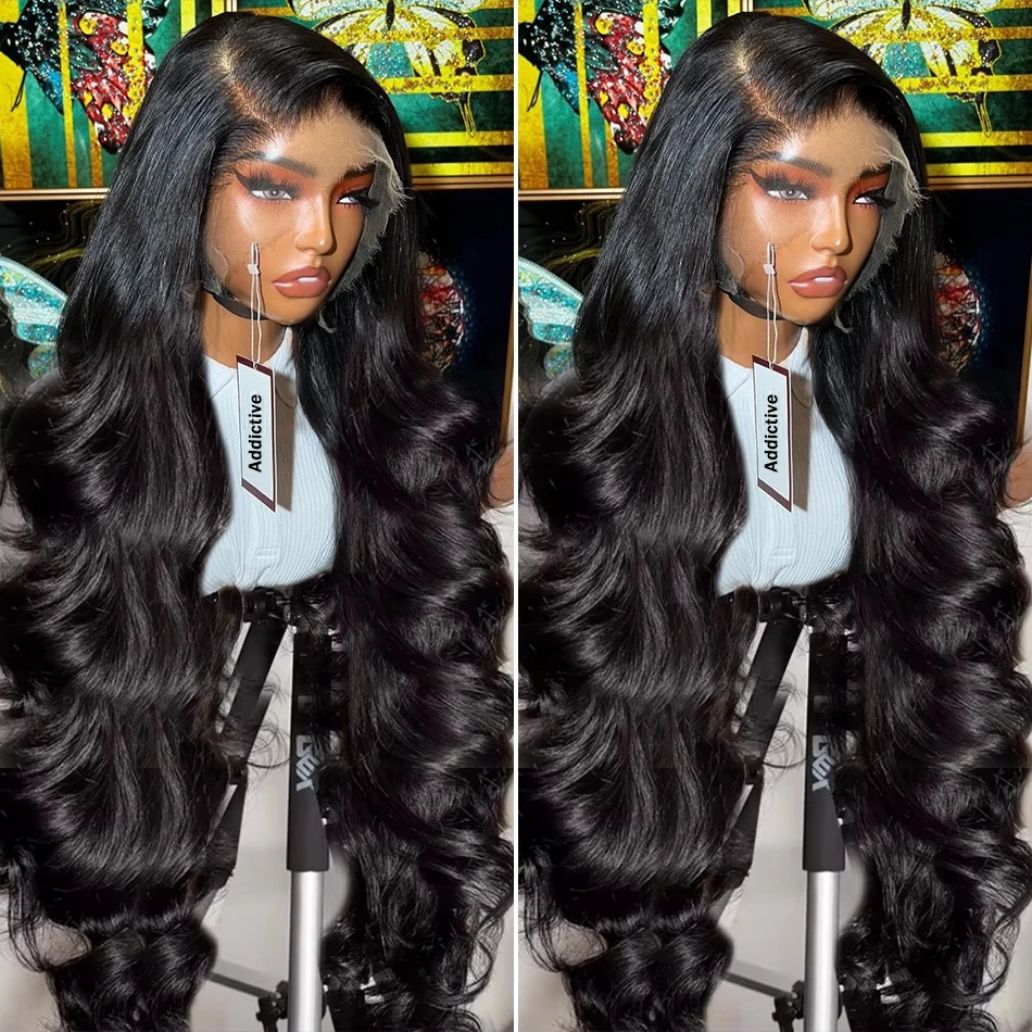 Brazilian 30 38 Inch Body Wave 13x4 HD Transparent Lace Frontal Wig 250 Density Remy 13x6 Lace Front Human Hair Wigs For Women