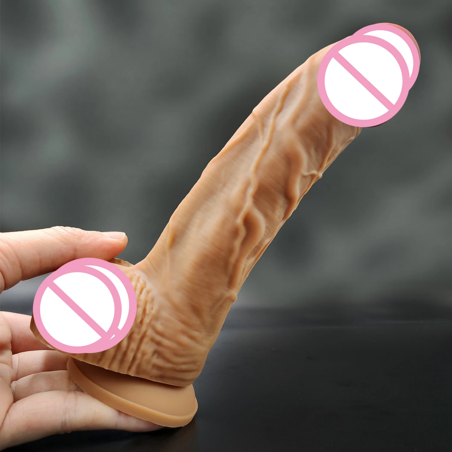 Big Dick Skin Feeling Realistic Penis Soft Huge Dildo Female Masturbator Silicone Ball Suction Cup Dildo Anal Plug For Women Gay