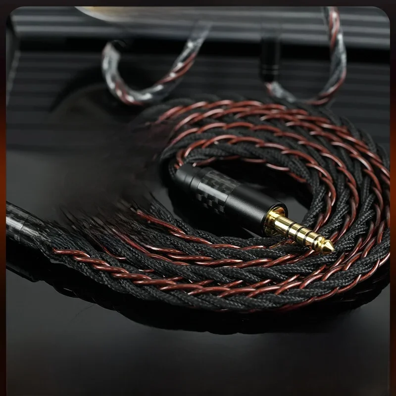 IvipQ-65 War Hawk Japan Importowany Kabel Słuchawkowy HiFi z Miedzi PCOCC 3.5/4.4mm 2Pin 0.78/MMCX/HD800 Superprzewodnikowy Kabel do IEM — zdjęcie produktu 7