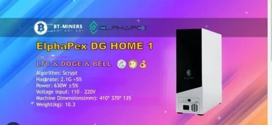 AA ACQUISTA 2 RICEVI 1 GRATIS Elphapex DG Home 1 - Minatore domestico Litecoin/Doge