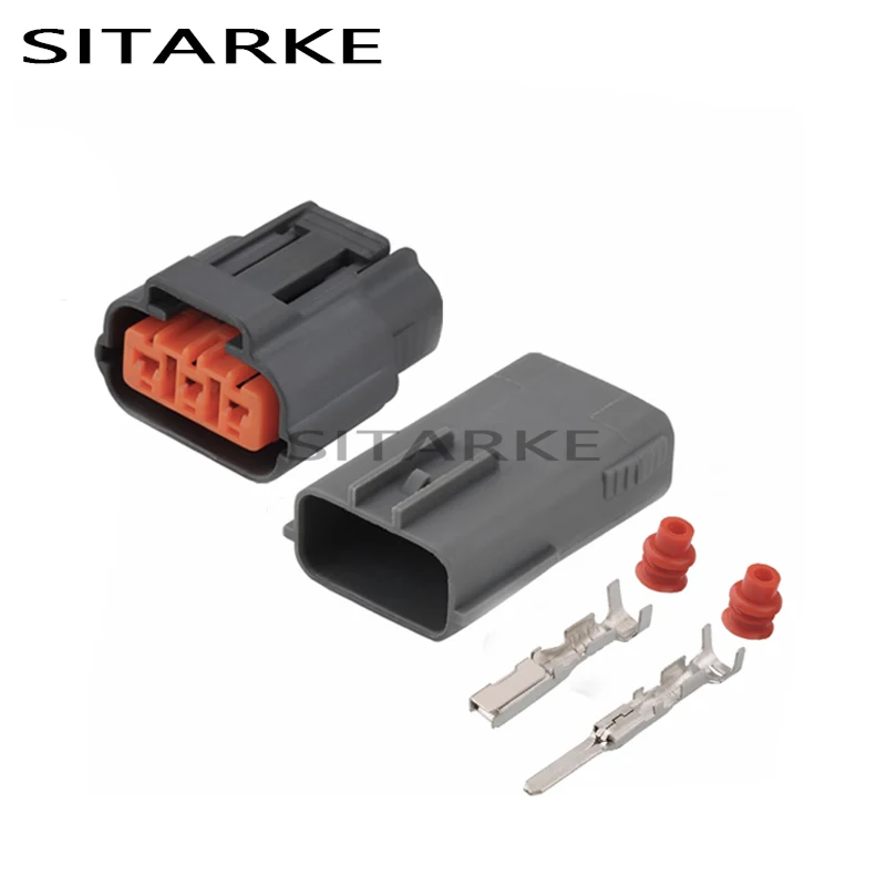 5 Sets 3 Pin DL 090 Female Male Sumitomo Waterproof Cable Connector For Nissan Mazda RX8 Ignition Coil Plug 6195-0009 6195-0012 