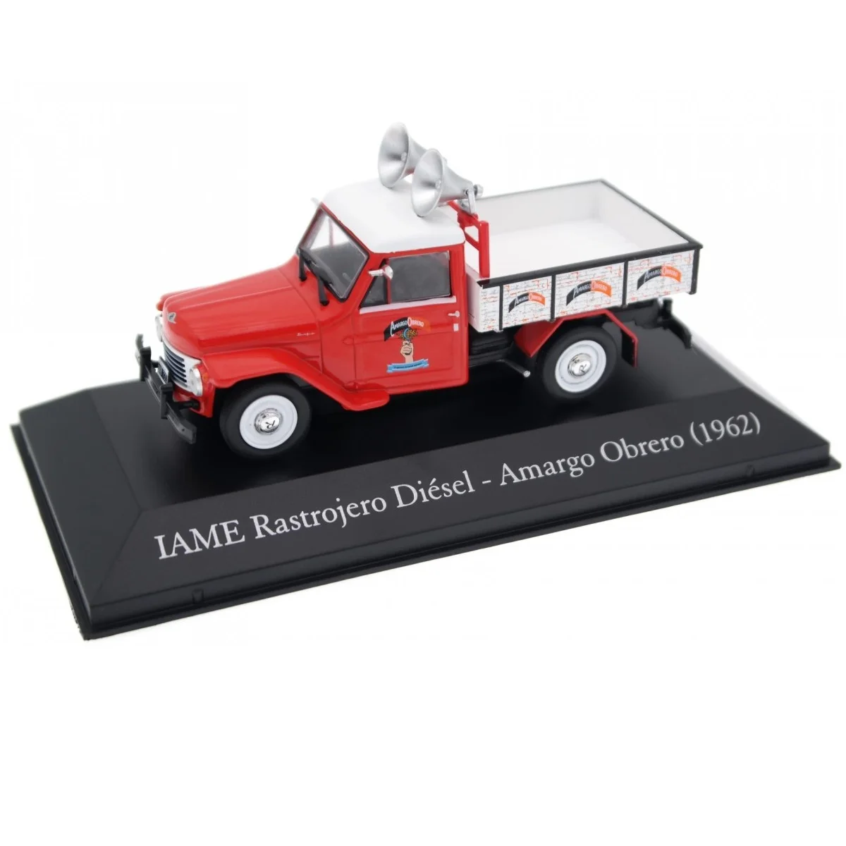 Salvat, IAME 1962 Diesel stubble rack, 1:43 scale, miniature Diecast, Argentina service and delivery vehicles Collection, Blister packing and Original Base