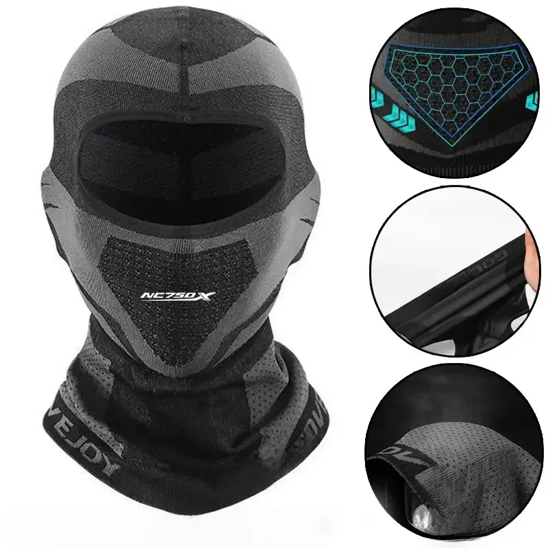 AliExpress NONE Balaclava Warm Mask Full Face For HONDA NC750X NC 750X NC750 X Motorcycle Cycling Bike Scarf Hat Casco Moto Helmet Hood