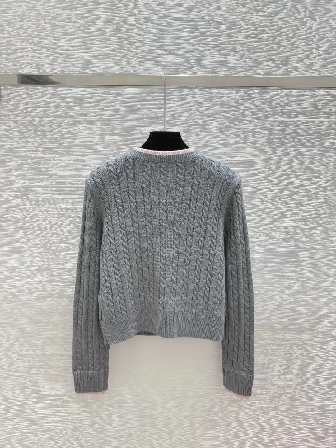 

2025 Autumn/Winter New Design Women's Bow Round Neck Knitted Cardigan