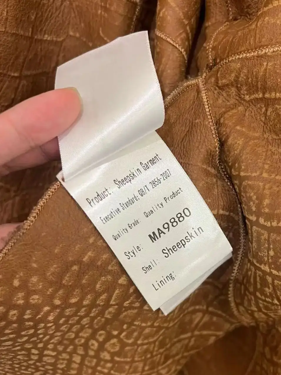 Women's winter solid color round neck Spanish imported lamb coat