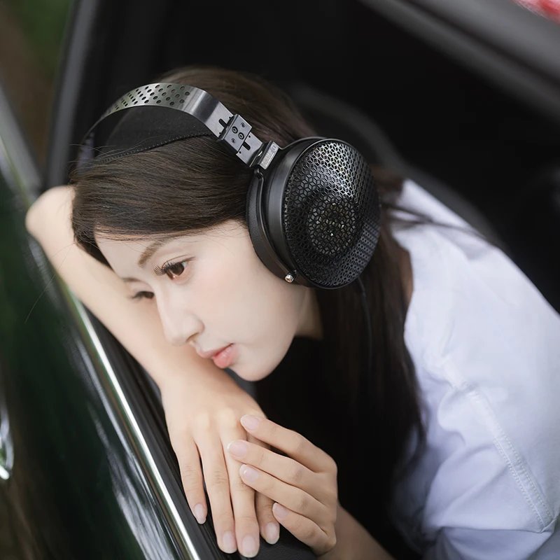 اطلب مسبقًا سماعة رأس Moondrop Horizon 50 مم Dynamic Driver فوق الأذن مع تصميم عالمي مزدوج 3.5 مم قابل للتبديل