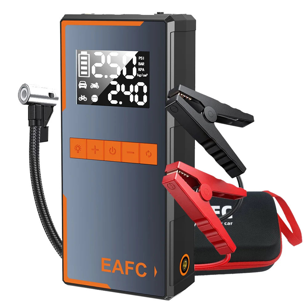Nieuwe 1500A Car Jump Starter Power Bank Draagbare 150PSI Luchtpomp Car Battery Emergency Boosters Startapparaat Car Starter