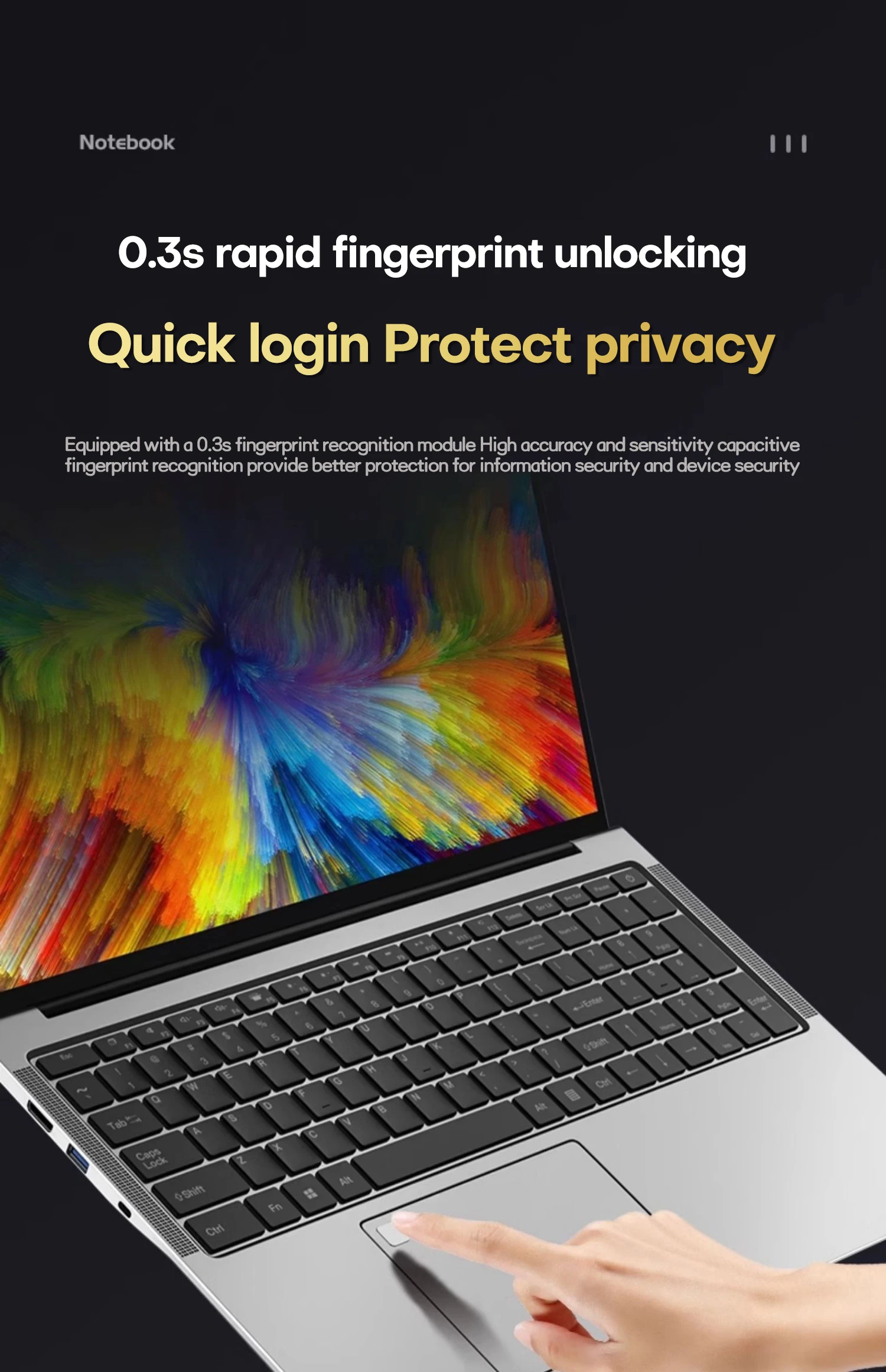 Xiaman 17.3" Ultar Slim Business Laptop Computer intel Pentium 6500Y Windows 11 Pro Notebook PC Laptops with Backlit Keyboard