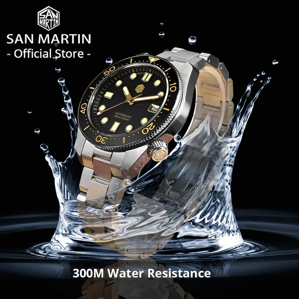 San Martin ヴィンテージダイヤル　限定モデル サン マーティン 44mm メンズ ダイバー ウォッチ ヴィンテージ MM300