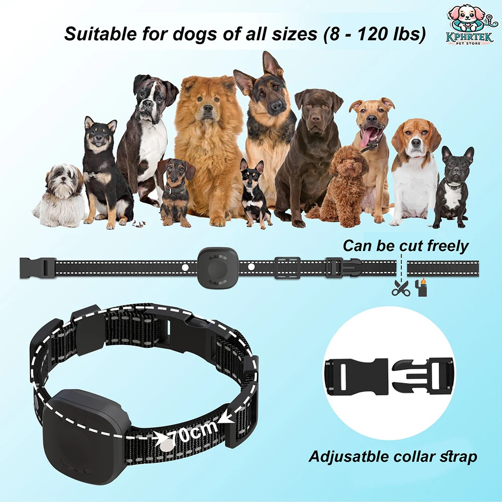For 1 Dog Wireless Electronic Fence Pet Dog Training Device Smart Electric Shock Collar Waterproof Rechargeable Barking Stopper - view 5