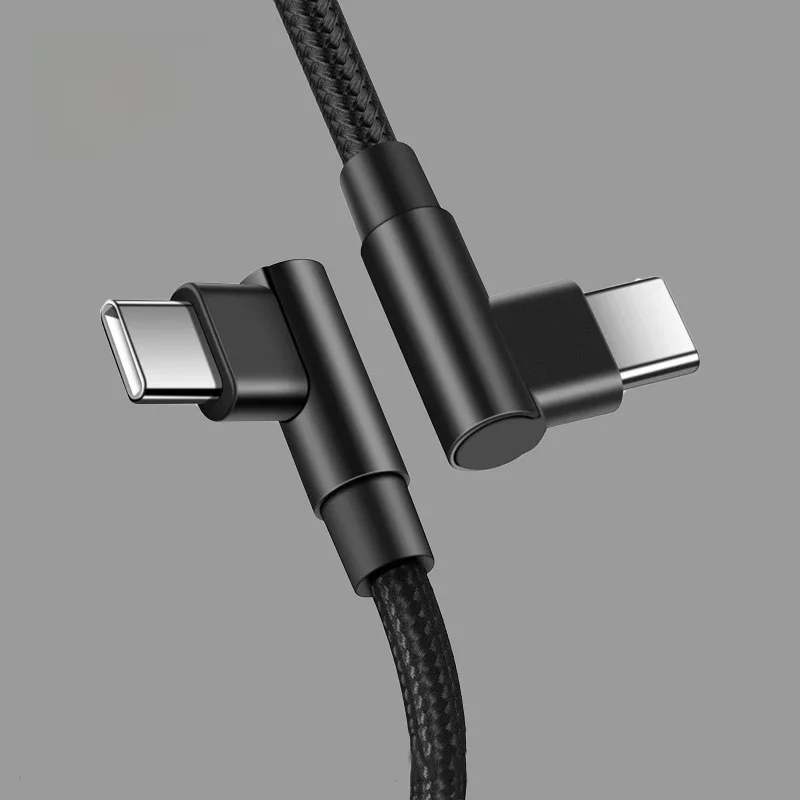 100W USB C vers C type PD 4.0 3.0 câble de charge rapide câble de charge d'angle de 90 degrés pour iPhone 15 pro max + MINI Xiaomi 14 13 12 pro redmi k60 40 50 30 Huawei p60 40 30 mate 40 30 pro