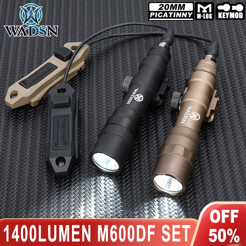 Linterna táctica WADSN M600DF con interruptor de presión Airsoft - imagen 3
