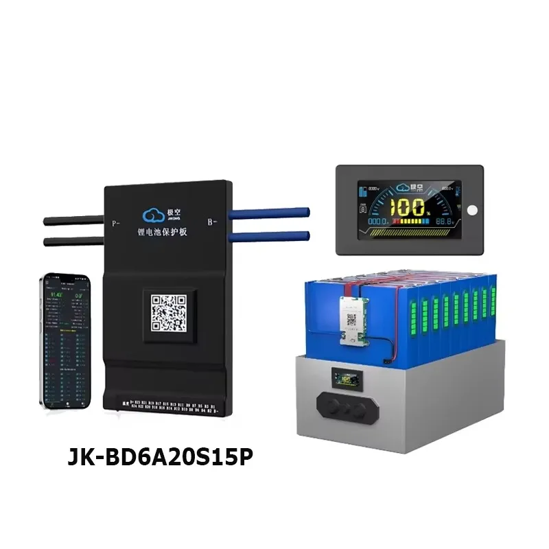 

Multi-Series Smart BMS 8S-24S 600A Max Current JIKONG Active Balance Suitable for LiFePO4 Li-Ion LTO Battery JK-BD6A20S15P