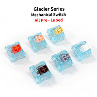 35 pcs Skyloong Glacier Silent Switch 5 Pin Lubed SMD RGB Mx Stem Switches for Mechanical Keyboard Brown Yellow Silver Rose