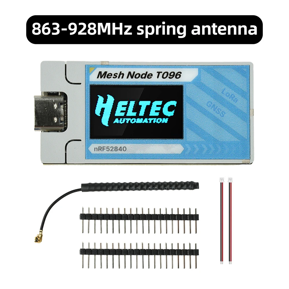 863~928MHz Heltec 트래커 메시 노드 T096 nRF52840 SX1262 LoRa 칩 초저전력 BLE GNSS 28±1dBm Meshtastic MeshCore