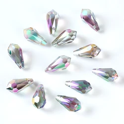 Wholesale Drop Crystal Ab Beads Gemstone Waterdrop Faceted Glass Loose Beads for Jewelry Making, Earrings, Necklace ,Bracelets