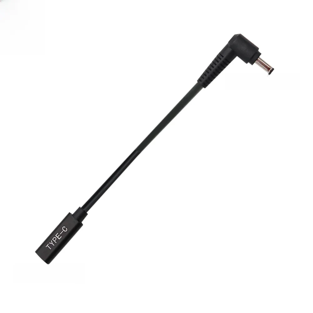 Rodzaj USB-C USB żeńskie do DC 4.0x1.35mm męski interfejs ładowarka sieciowa złącze adaptera do laptopa PD kabel szybkiego ładowania — zdjęcie 2