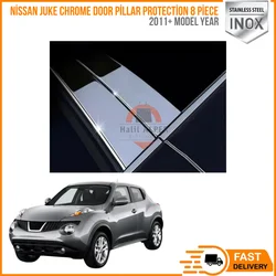 For Nissan Juke 2011 Chrome Door Pillar Protection 8 Piece Styling Accessories Modified Design Automobile Tuning