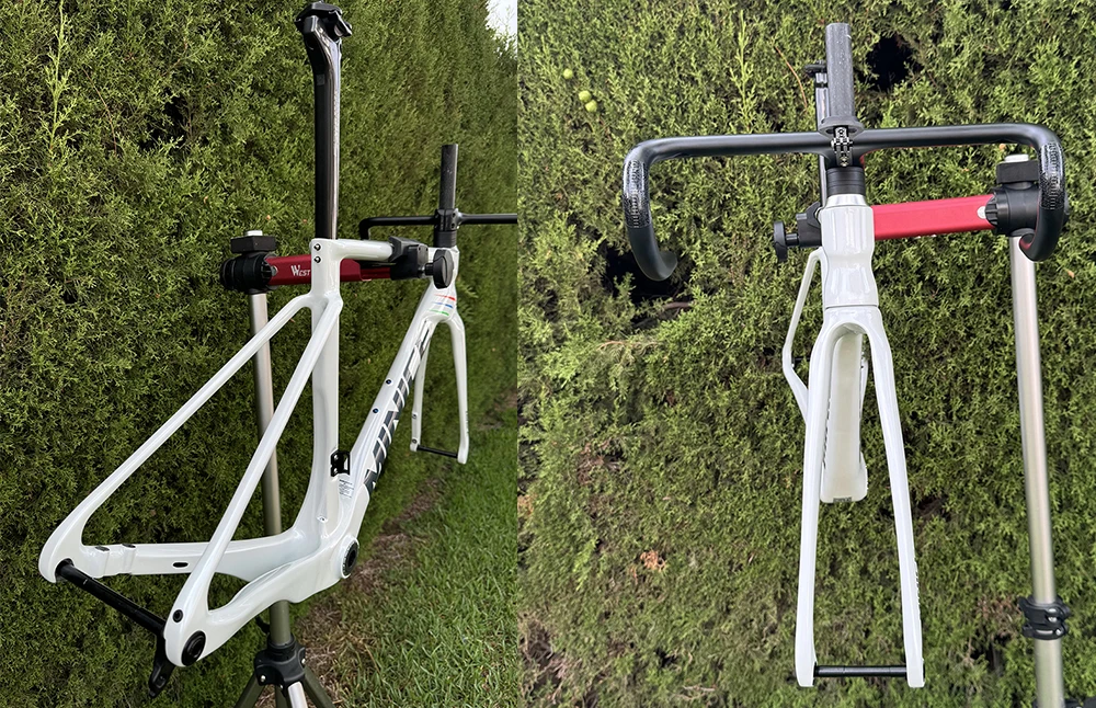 Minice Aerodynamischer EPS-geformter Carbonrahmen mit Scheibenbremse, max. 700*32C, AERO Rennrad-Rahmenset, BSA, vollständig interne Kabelführung, Lenker, DI2, mechanisch – Detail 10