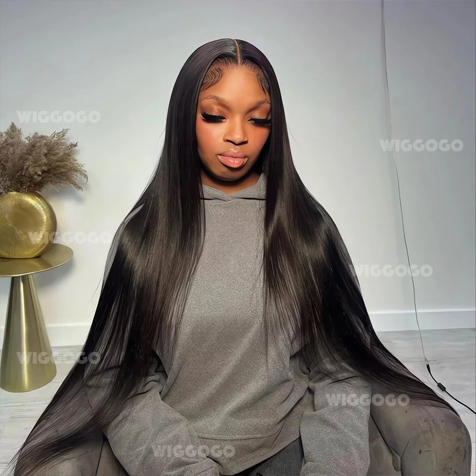 

Прямой парик из натуральных волос с прозрачной кружевной основой 13x6, 13x4, парик с HD-кружевом, плотность 250%, для женщин, 30-40 дюймов