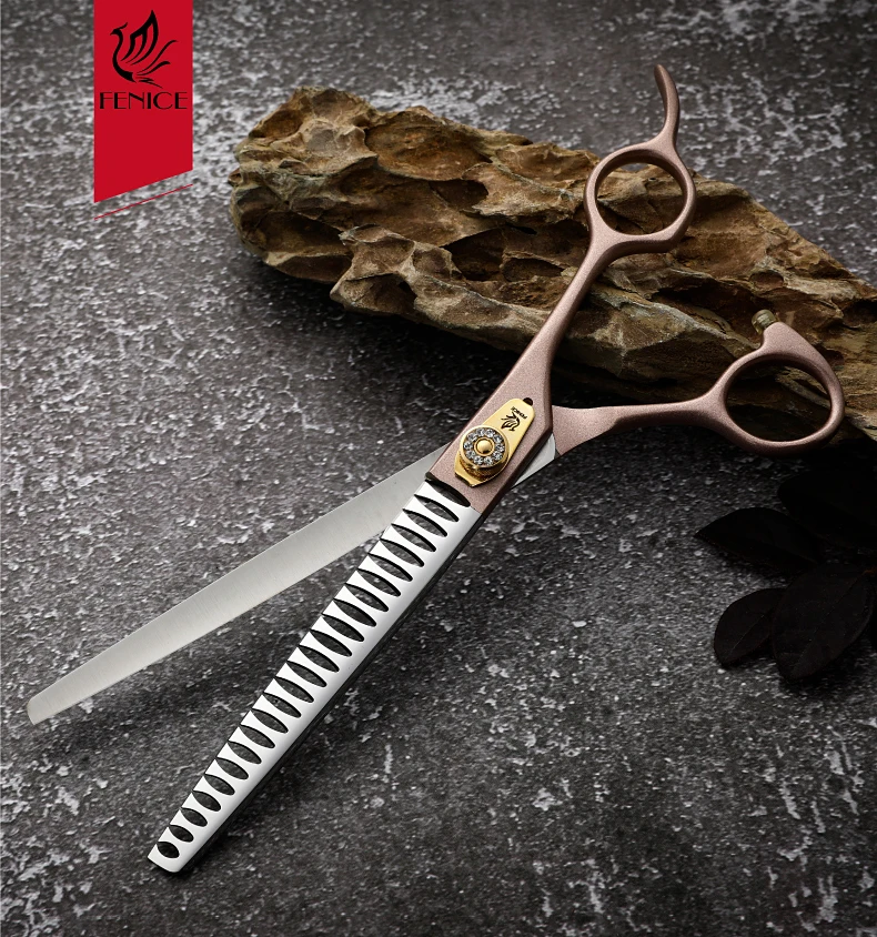 Fenice 7/7,5/8 Zoll JP440C Stahl Professionelle Hundepflege-Effilierschere für Hunde Haarschere ножницы Tijeras – Detail 16