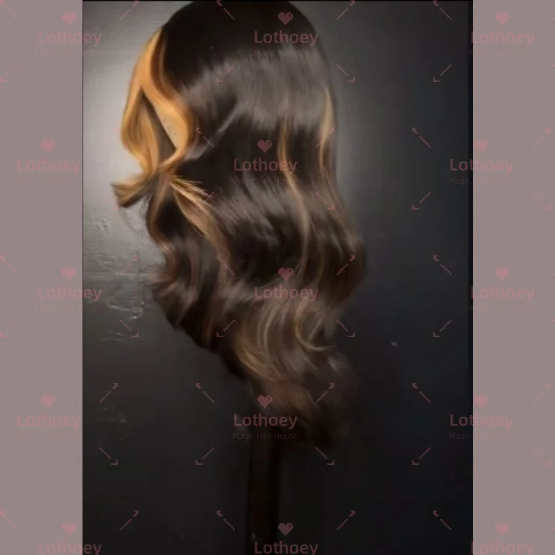 باروكات شعر بشري أشقر بدانتيل أمامي طبيعي للنساء، شعر مستعار بقاعدة حريرية مموجة مسبقًا بدون صمغ