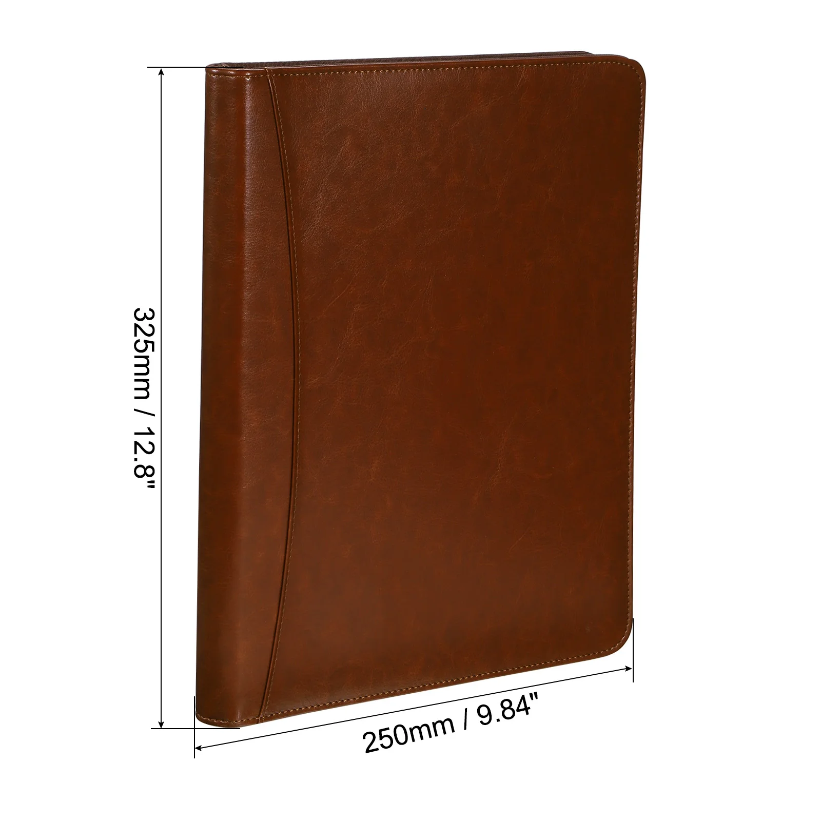 Imagem -02 - Leather Business Portfolio Pasta Organizador do Case do Documento Prancheta Zipper pu