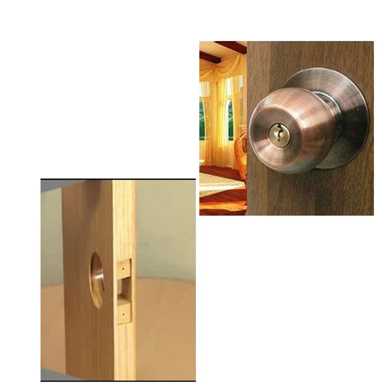 Woodworking Bulat Pintu Kunci Lubang Melihat 4/5/6 Cakar Set Bor Bit Biasa Paduan Meng-upgrade Bahan untuk Pengeboran Bahan Kayu