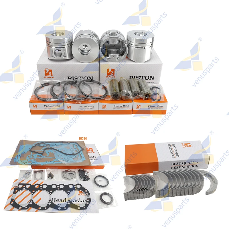 

For Nissan BD30 Overhaul Rebuild Kit Piston Ring Bearing Full Gasket Set Engine 12010-54T00 12010-54T01 12010-54T61