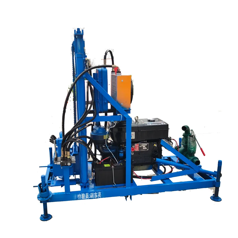 

100m 120m 150m 130m Portable Water Well drilling rig With Diesel Engine Underground Borehole drilling rig For Water Well