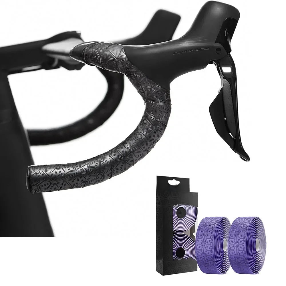 AliExpress NONE Road Bike Handlebar Bar Tape Anti-Slip Shock Handle Bar Tape with PU Anti-Vibration Wrap Cycling Bicycle Handlebar Durable Tape