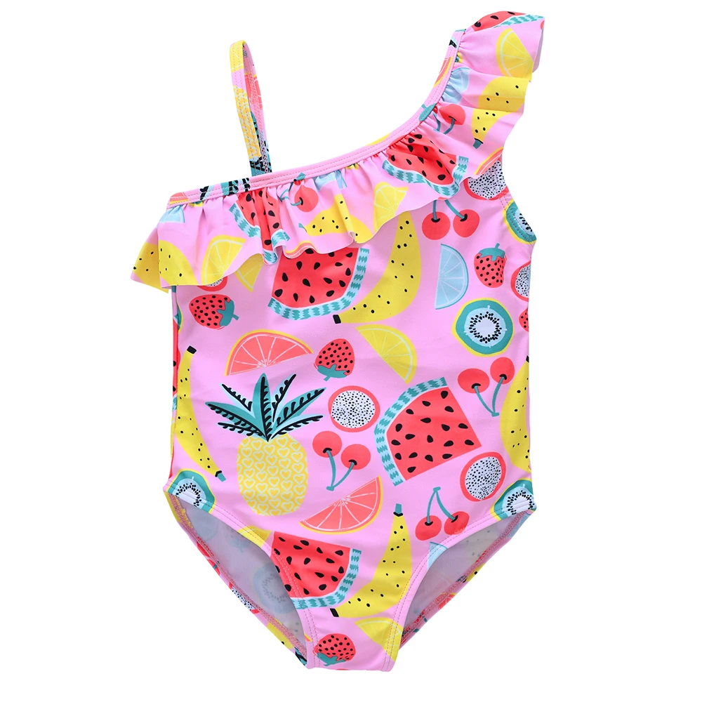 Girls Swimsuit Mermaid Printing Baby Girls One Piece Swimwea Children's Surf Clothes Diving Suits Bikini Young Girls