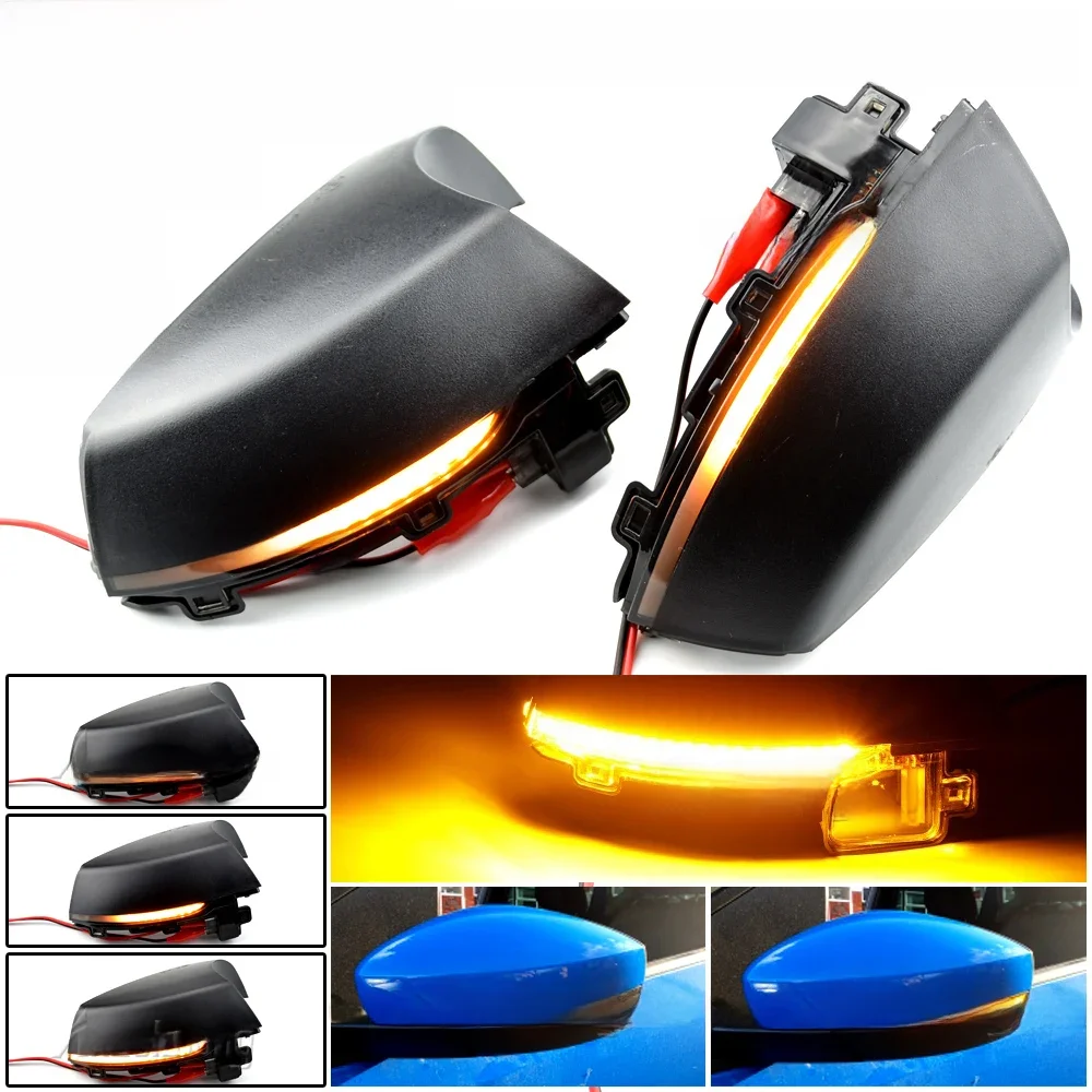 Dynamiczny kierunkowskaz LED do Volkswagen VW Polo MK5 6R 6C 2009 - 2016 2017 Boczne lusterko wsteczne Kierunkowskaz Migacz — zdjęcie 2